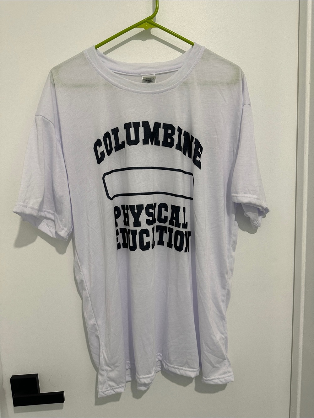 FTP White Short-Sleeve Graphic T-Shirt with Black Print
